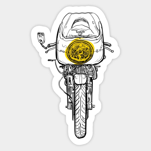 Motorcycle Sticker by Toby Wilkinson